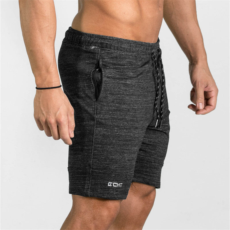 2021 Summer Men's Gyms Shorts Bodybuilding Clothing Men Fitness Zipper