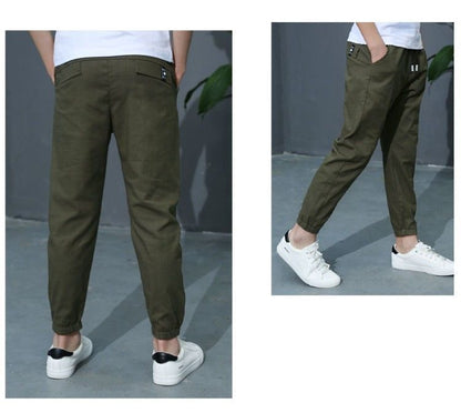 Summer New Kids Pants Children's Wear Pants Children's Cotton Trousers Casual Pants Thin Trousers 5-6 8 10 12 14 Ages