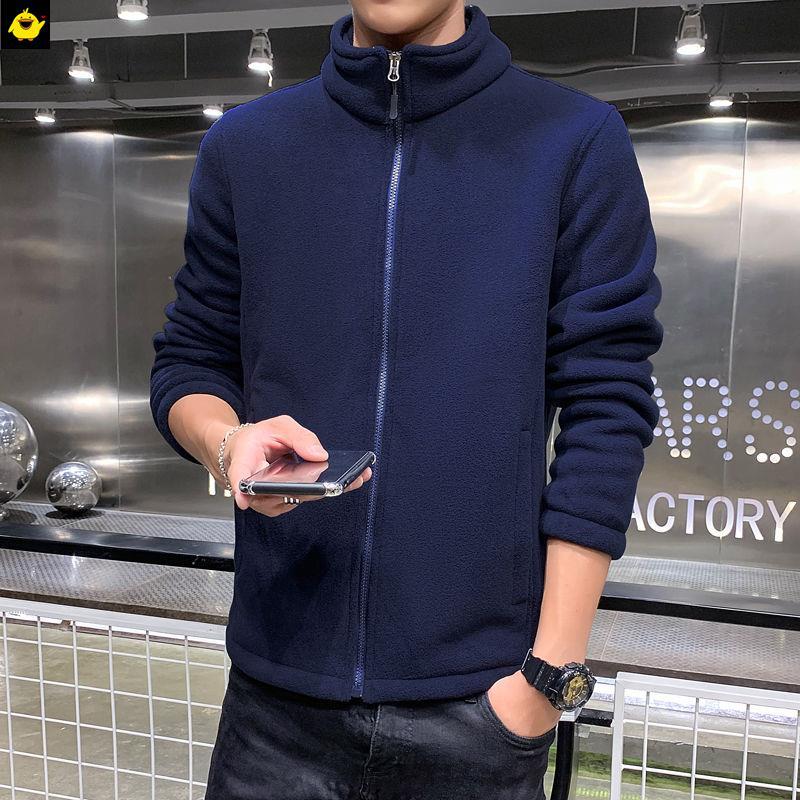 Winter plus velvet widened sports sweater men's clothing