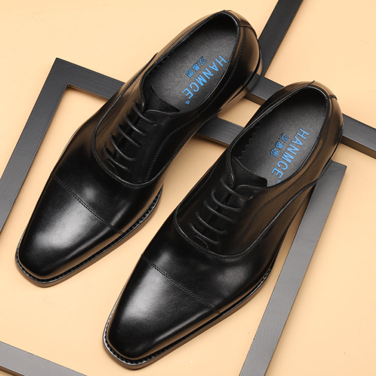 Business Formal Three-Joint Men's Korean Leather Shoes