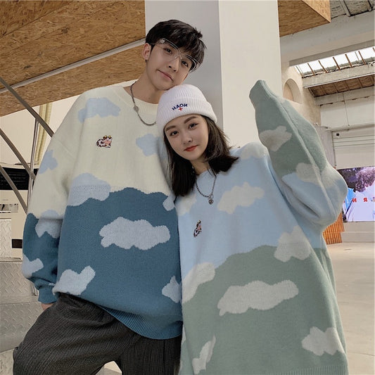 Sweater Cute Cartoon Cloud Thread Clothes For Men And Women