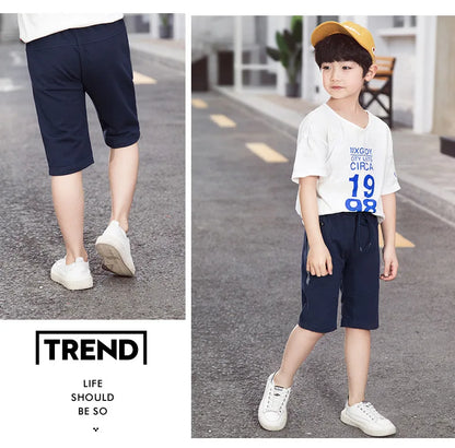 New Children's Sport Summer Shorts Zip-Pocket Wear