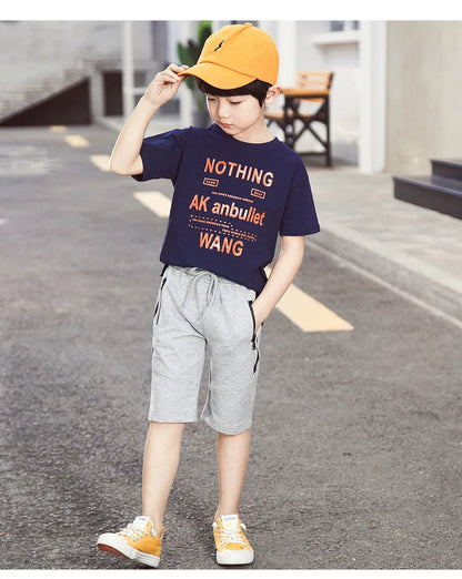 New Children's Sport Summer Shorts Zip-Pocket Wear