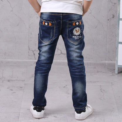 Kids Denim Clothes Pants Children Wears Clothing Long Bottoms Baby Boy Skinny Jeans Trousers