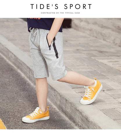 New Children's Sport Summer Shorts Zip-Pocket Wear