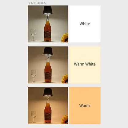 Portable Charging Decorative Bottle Lamp For Bar Cafe Atmosphere Night Light