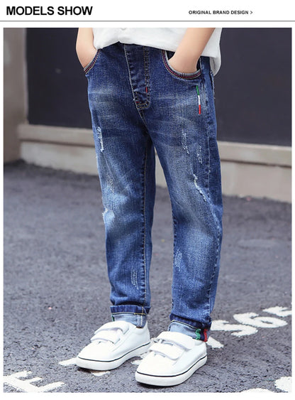 Kids Jeans Pants Children Wears Denim Kids Trousers Bottoms 4 5 6 7 8 9 10 11 Years