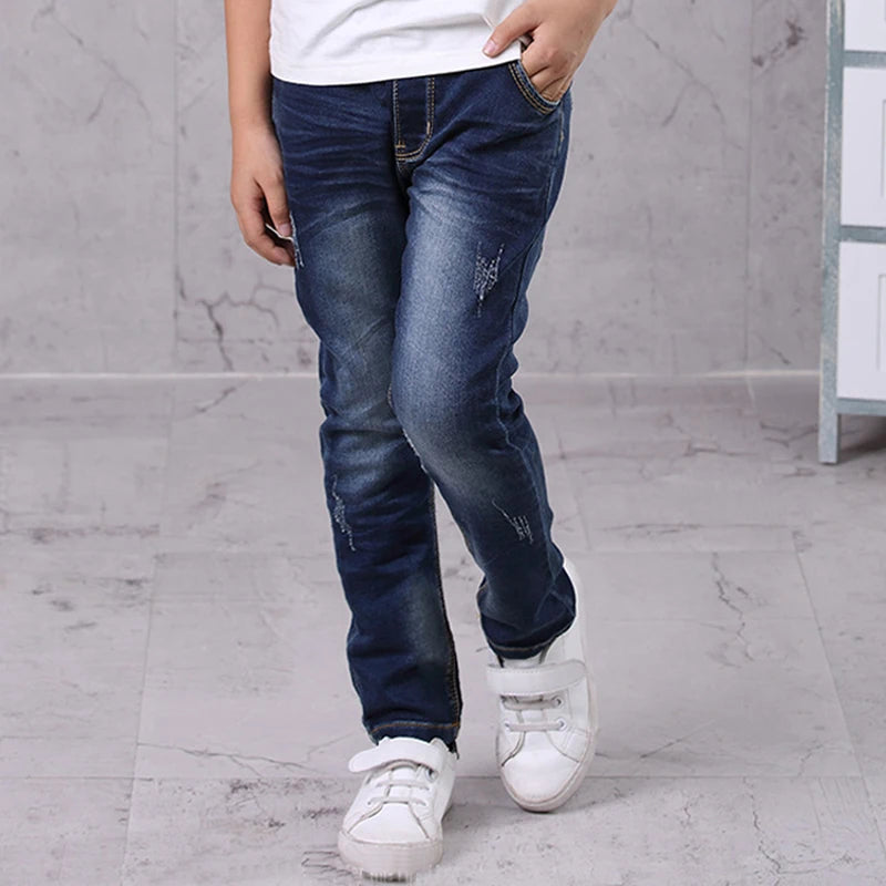 Kids Denim Clothes Pants Children Wears Clothing Long Bottoms Baby Boy Skinny Jeans Trousers