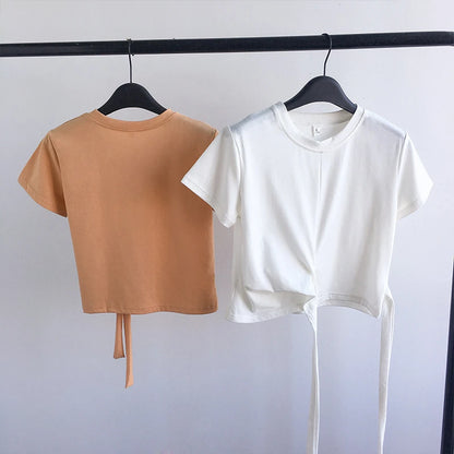 T-shirt Woman Short Sleeve Sexy Crop Top