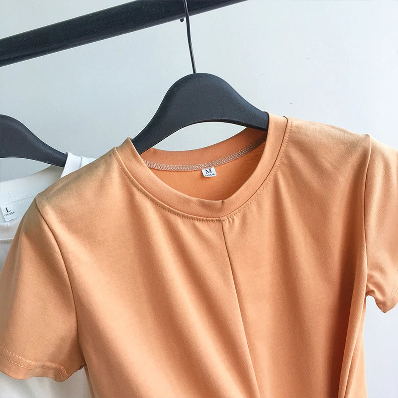 T-shirt Woman Short Sleeve Sexy Crop Top